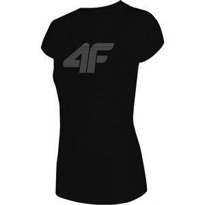 4F DÁMSKÉ TRIKO černá M - Dámské tričko