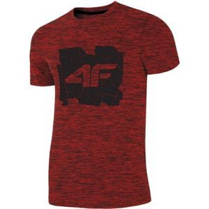 4F PÁNSKÉ TRIKO červená XXL - Pánské tričko