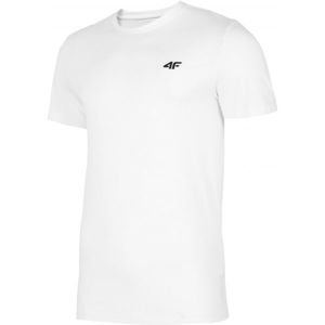 4F MENS T-SHIRTS bílá XXL - Pánské tričko