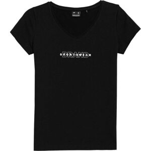 4F TSHIRT W Dámské triko, černá, veľkosť XL