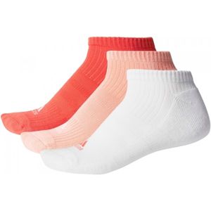 adidas 3S PER. NO SHOW HALF CUSHIONED 3PP růžová 43-46 - Unisex ponožky
