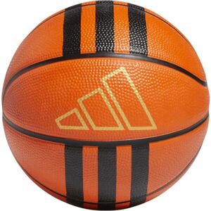 adidas 3S RUBBER MINI Mini basketbalový míč, hnědá, velikost 3
