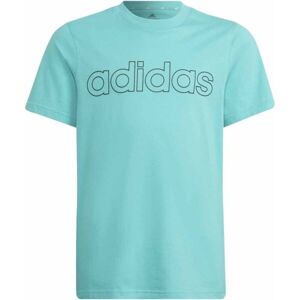 adidas LIN T Chlapecké tričko, Zelená,Černá, velikost 116