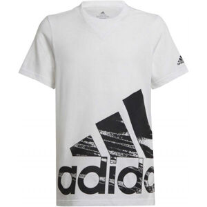 adidas LOGO T Chlapecké tričko, bílá, veľkosť 140