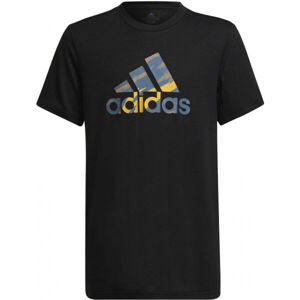 adidas PRIME TEE Chlapecké tričko, černá, velikost 128