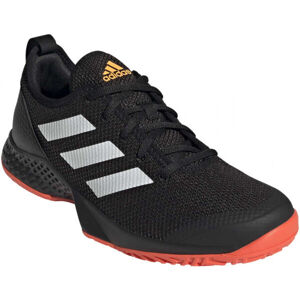 adidas COURTFLASH Pánská tenisová obuv, černá, velikost 45 1/3