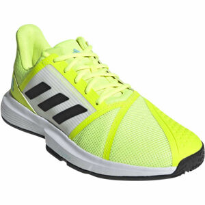 adidas COURTJAM BOUNCE M Pánská tenisová obuv, reflexní neon, velikost 42 2/3