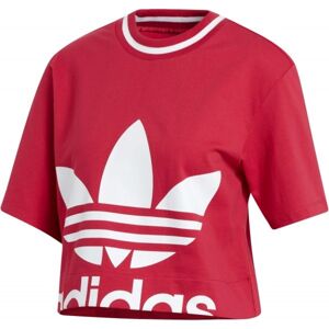adidas CROPPED TEE Dámské tričko, červená, velikost 38