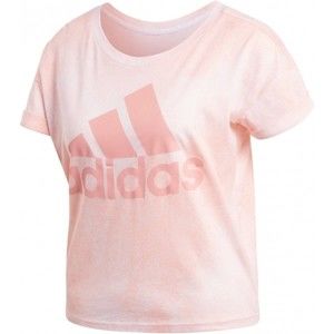 adidas ALL OVER PRINTED T-SHIRT růžová S - Dámské triko