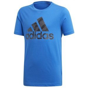 adidas BOS modrá 140 - Chlapecké triko