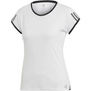 adidas CLUB 3 STRIPES TEE bílá XS - Dámské tenisové triko