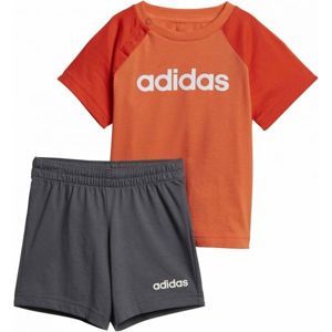 adidas I LIN SUM SET oranžová 92 - Dětská souprava