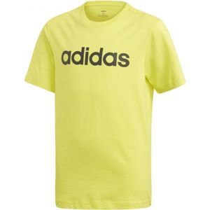 adidas ESSENTIALS LINEAR T-SHIRT žlutá 164 - Chlapecké tričko