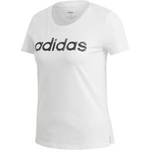 adidas CORE LINEAR TEE 1 bílá XL - Dámské tričko