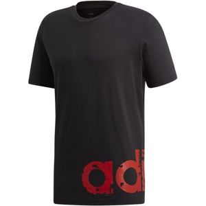 adidas M CORE GRAPHIC LINEAR TEE 2 černá 2XL - Pánské tričko