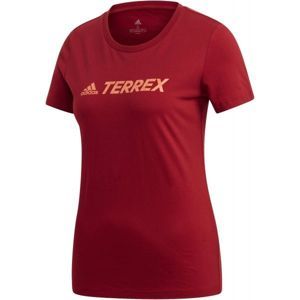 adidas TERREX TEE W hnědá XS - Dámské tričko