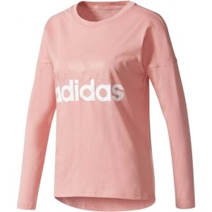 adidas ESSENTIALS LINEAR LONGSLEEVE světle růžová XL - Dámské tričko