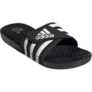 adidas ADISSAGE Unisexové pantofle, černá, velikost 42