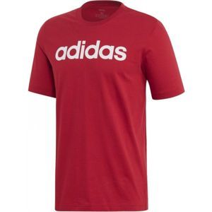 adidas E LIN TEE červená S - Pánské tričko