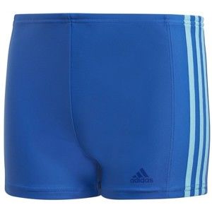 adidas FITNESS BOXER 3 STRIPES BOYS modrá 140 - Chlapecké sportovní plavky