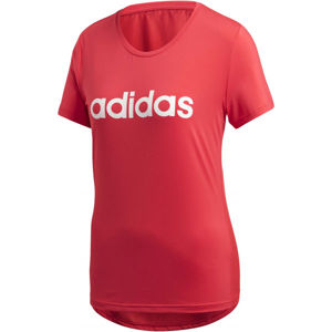 adidas D2M LO TEE červená XL - Dámské tričko