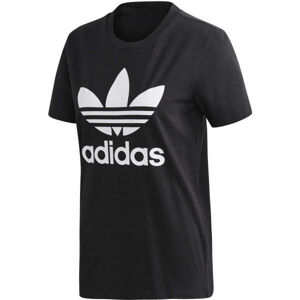adidas TREFOIL TEE Dámské tričko, černá, velikost 34