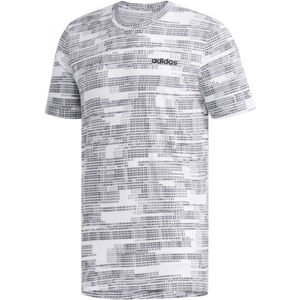 adidas MENS ESSENTIAL AOP TEE bílá XL - Pánské tričko