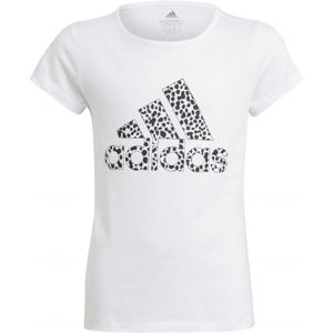 adidas G T1 TEE Dívčí tričko, Bílá,Černá, velikost 164