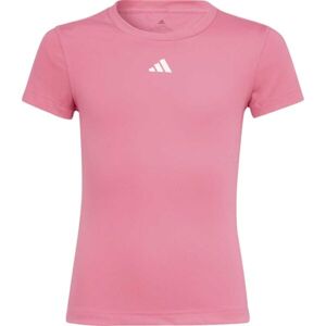 adidas TECHFIT TEE Dívčí sportovní triko, růžová, veľkosť 152