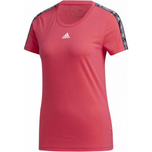 adidas WOMENS ESSENTIALS TAPE TEE Dámské tričko, růžová, velikost S