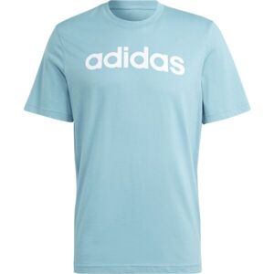 adidas LINEAR TEE Pánské tričko, světle modrá, veľkosť XXL