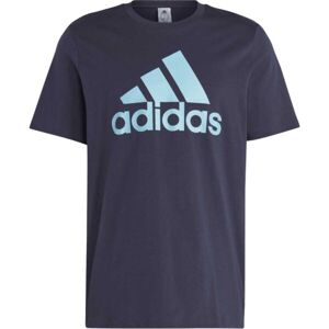 adidas BIG LOGO TEE Pánské tričko, tmavě modrá, veľkosť XL
