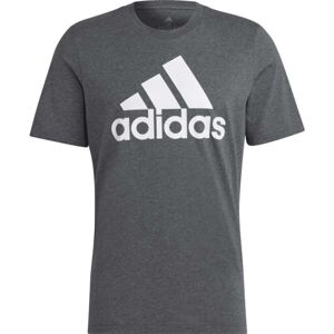 adidas BIG LOGO TEE Pánské tričko, tmavě šedá, veľkosť L