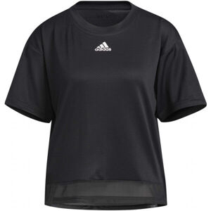 adidas TRN T HEAT.RDY Dámské sportovní tričko, Černá,Bílá, velikost