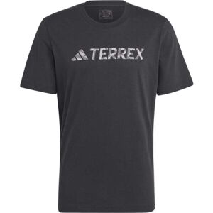 adidas TERREX CLASSIC LOGO T-SHIRT Pánské triko, černá, veľkosť L