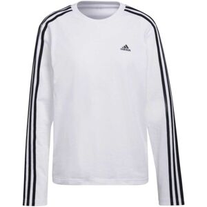 adidas 3S LS T Dámské tričko s dlouhým rukávem, bílá, velikost L