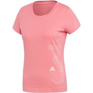 adidas W GFX TEE růžová L - Dámské sportovní triko