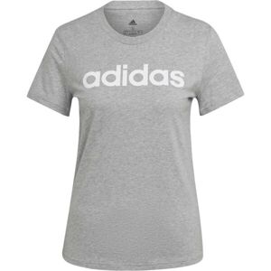 adidas LINEAR TEE Dámské tričko, šedá, velikost
