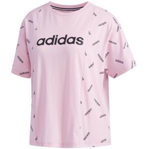 adidas W PRINT TEE růžová XS - Dámské tričko