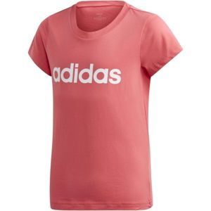 adidas YB E LIN TEE Dětské triko, Lososová,Bílá, velikost 170