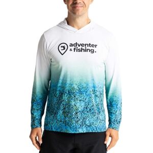 ADVENTER & FISHING Pánské funkční hooded UV tričko Pánské funkční hooded UV tričko, světle modrá, velikost XL
