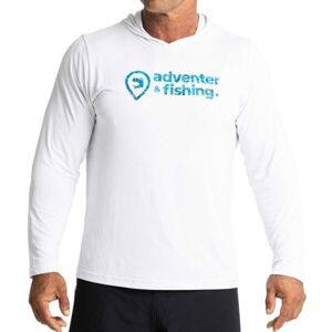 ADVENTER & FISHING Pánské funkční hooded UV tričko Pánské funkční hooded UV tričko, bílá, velikost M