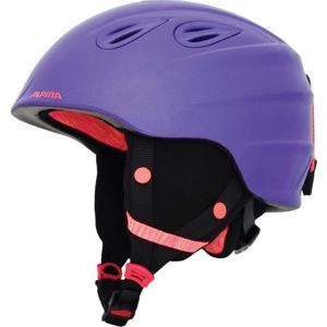 Alpina Sports GRAP 2.0 JR Dětská lyžařská helma, Fialová,Lososová,Černá, velikost (51 - 54)