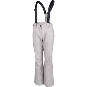 ALPINE PRO ARGA Dámské lyžařské kalhoty, šedá, velikost S