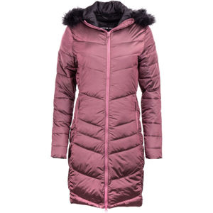 ALPINE PRO ASHURA Dámský zimní kabát, růžová, velikost XS