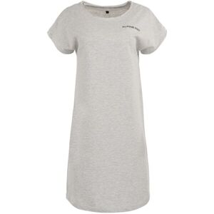 ALPINE PRO EDGERLA Dámské šaty, šedá, velikost XL