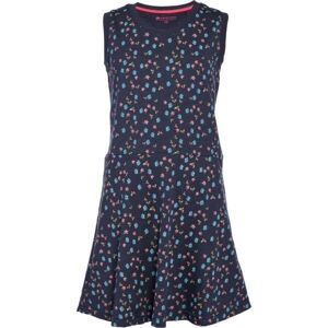 ALPINE PRO GOFFO Dívčí šaty, tmavě modrá, velikost 140-146