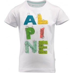 ALPINE PRO HALLO bílá 104-110 - Dětské triko