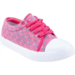 ALPINE PRO ARRAE Dětská volnočasová obuv, Růžová,Bílá,Modrá, velikost 30