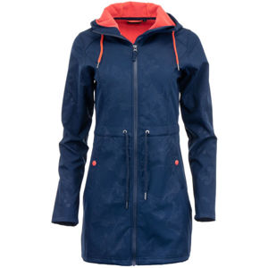 ALPINE PRO CATLICOPA Dámský softshellový kabát, Tmavě modrá,Červená, velikost S